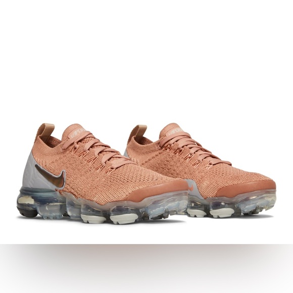Nike Women's Air VaporMax Flyknit 2 ‘Rose Gold’ - 8.5 - Picture 1 of 7